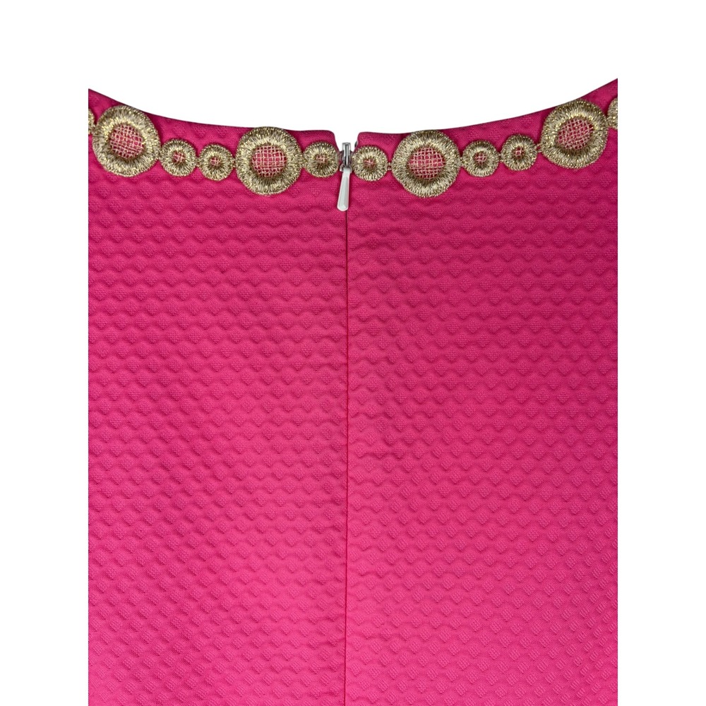 Lilly Pulitzer Rosie Shift Dress Pink/Gold Size 12‎ - Picture 5 of 9